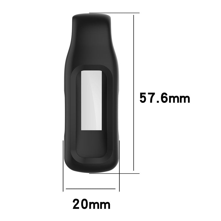 For Fitbit Inspire 3 / Inspire 2 / Ace 3 Silicone Clip Holder Protective Case Anti-Drop Fitness Tracker Cover - Rose Pink