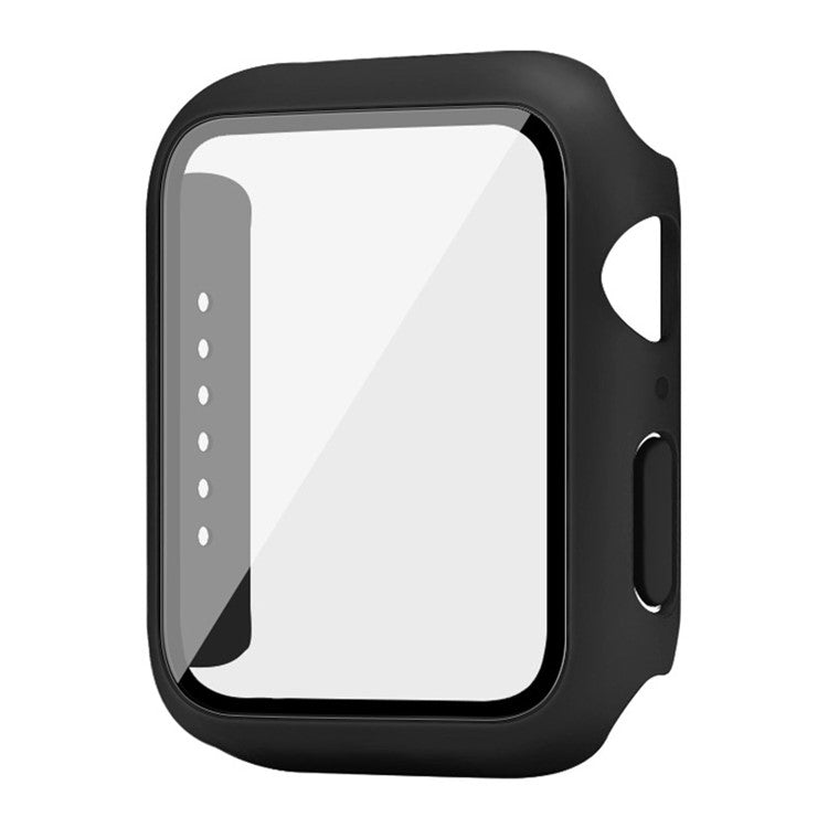 IMAK Watch Case For Apple Watch SE 44mm / SE (2022) 44mm / Watch Series 6 / 5 / 4 44mm, Anti-Scratch Watch Cover with HD Tempered Glass - Black