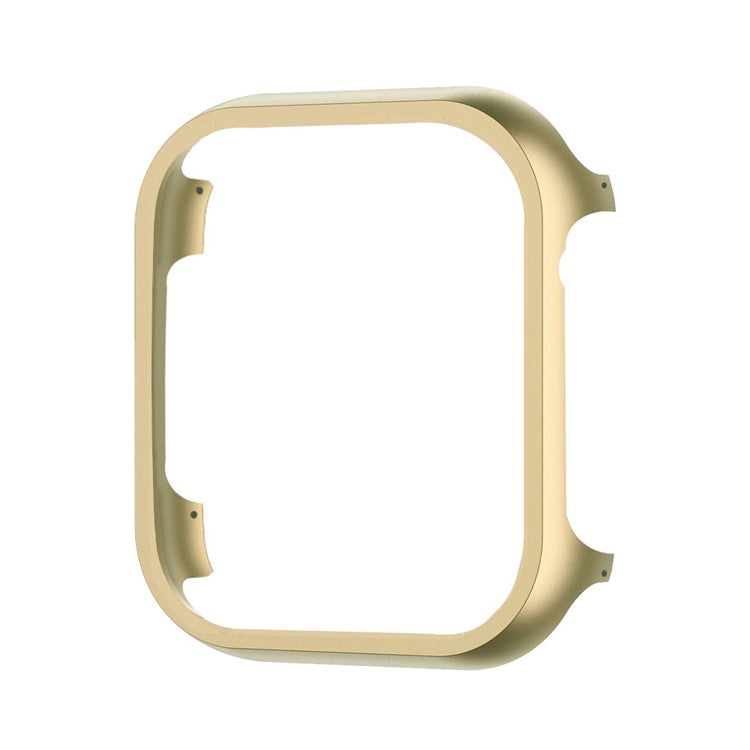 For Apple Watch Ultra 2 49mm / Ultra 49mm Aluminum Alloy Watch Case Metal Frame Protective Cover - Gold