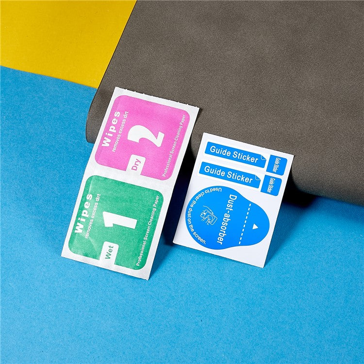 RURIHAI For Apple Watch Ultra 2 49mm / Ultra 49mm PC Protective Case All-around Bumper Protective Cover with Silk Printing HD Tempered Glass Screen Protector - Yellow