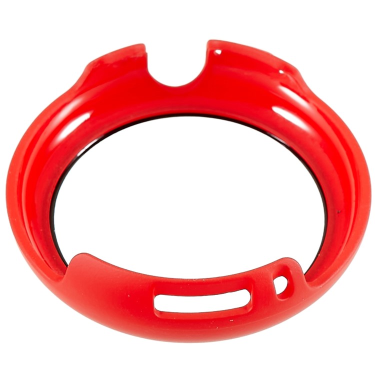 For Google Pixel Watch 2 / Pixel Watch Hard PC Watch Protective Case with Anti-scratch Tempered Glass Screen Protector - Red