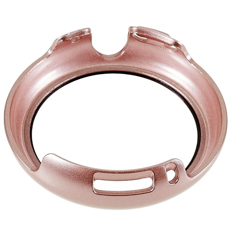 For Google Pixel Watch 2 / Pixel Watch Hard PC Watch Protective Case with Anti-scratch Tempered Glass Screen Protector - Rose Gold