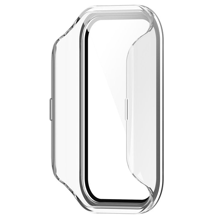 Watch Case for Xiaomi Redmi Band 2, Hard PC Full Protection Cover with Tempered Glass Screen Protector - Transparent