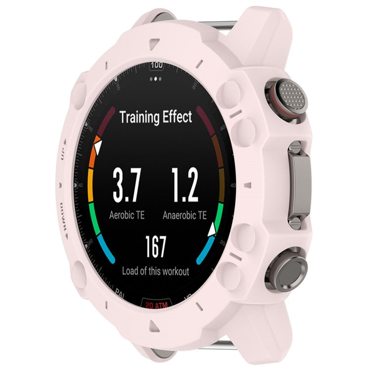For Huami Amazfit Falcon Soft TPU Protective Watch Case Hollow Rugged Protective Cover - Light Pink