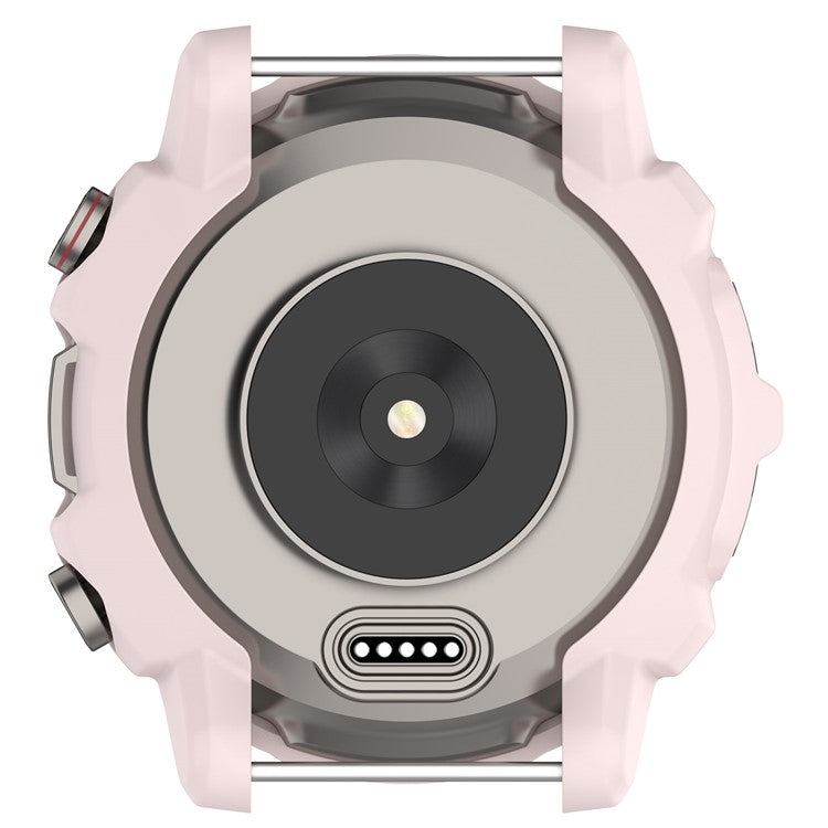 For Huami Amazfit Falcon Soft TPU Protective Watch Case Hollow Rugged Protective Cover - Light Pink