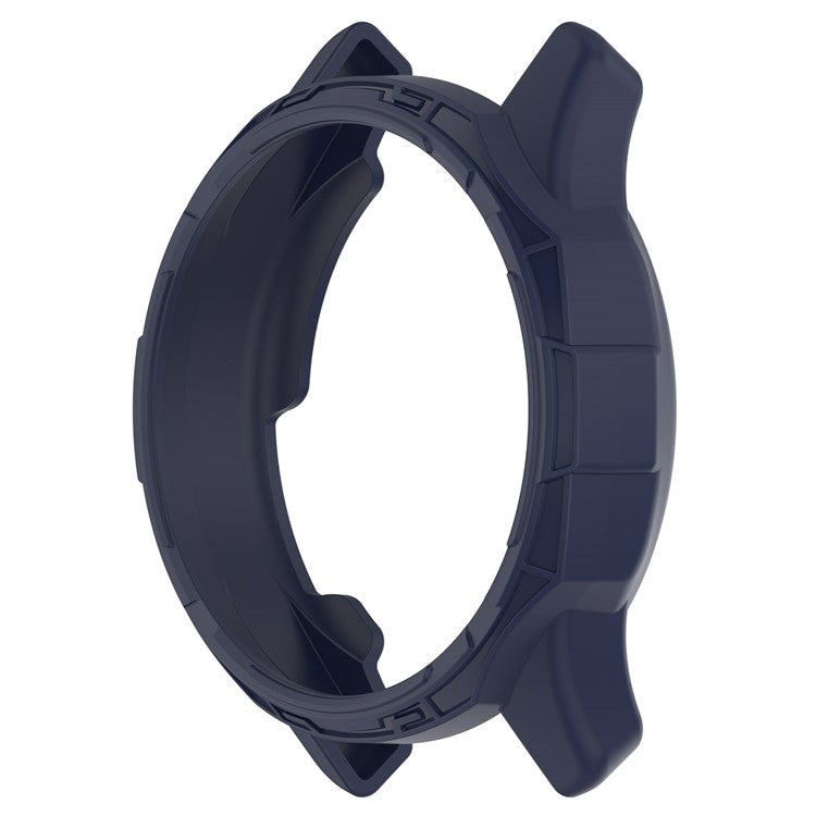 For Garmin vivomove Trend Drop-proof TPU Watch Case Hollow Bumper Frame Cover - Midnight Blue