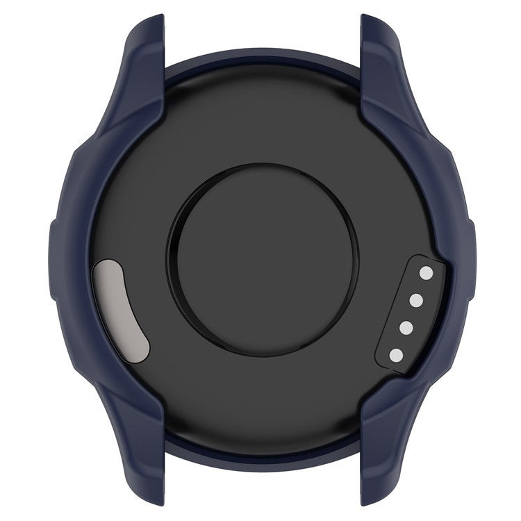 For Garmin vivomove Trend Drop-proof TPU Watch Case Hollow Bumper Frame Cover - Midnight Blue