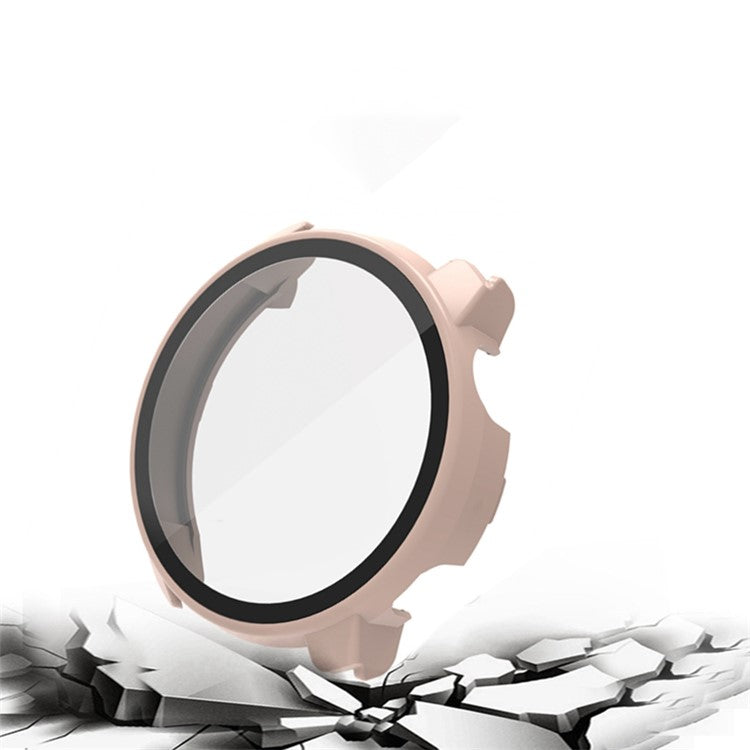 For Coros Pace 2 All Around Hard PC Watch Case with Built-in Tempered Glass Screen Protector - Pine Needle Green