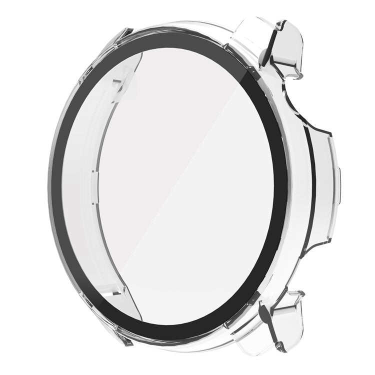 For Coros Pace 2 All Around Hard PC Watch Case with Built-in Tempered Glass Screen Protector - Transparent