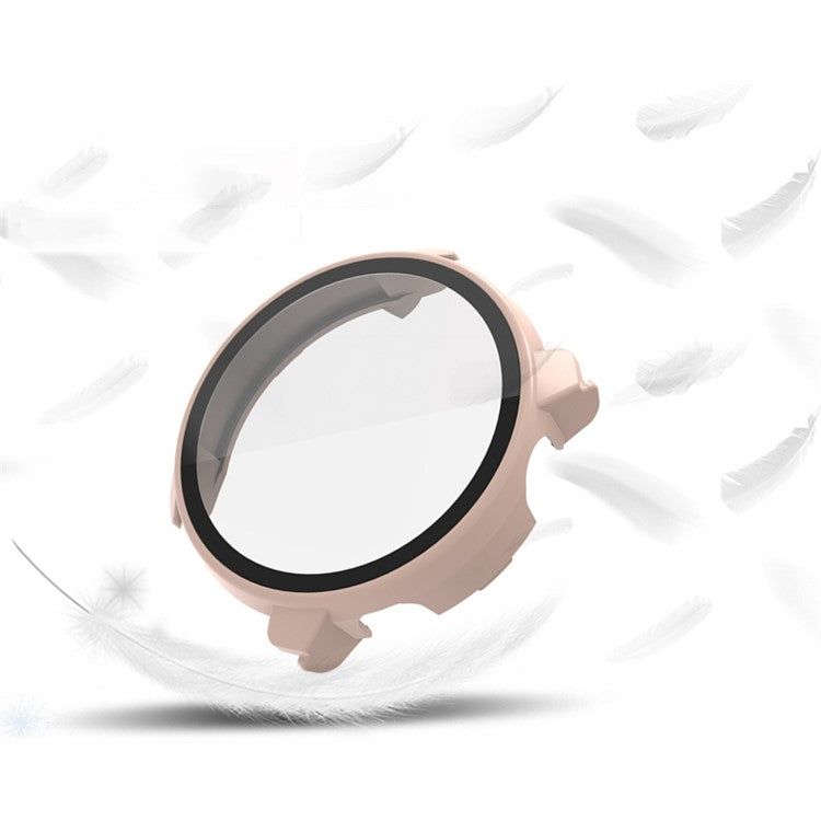 For Coros Pace 2 All Around Hard PC Watch Case with Built-in Tempered Glass Screen Protector - Transparent