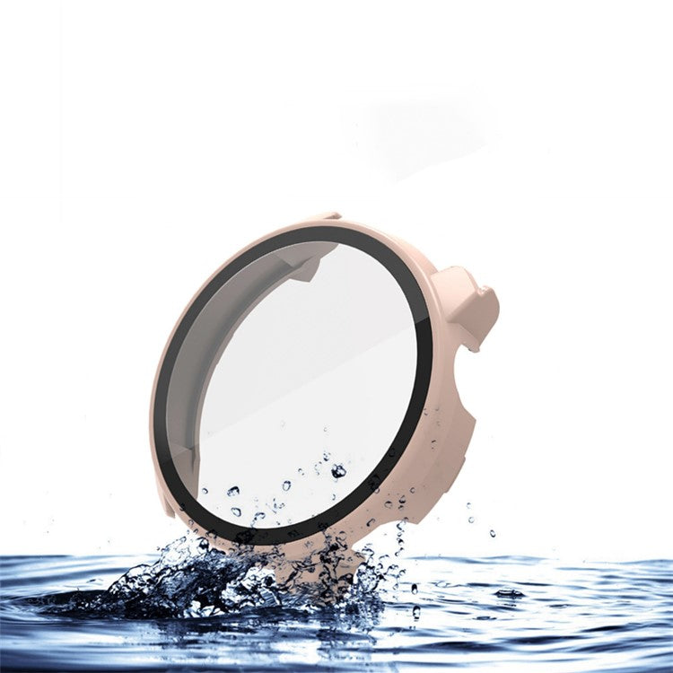 For Coros Pace 2 All Around Hard PC Watch Case with Built-in Tempered Glass Screen Protector - Transparent