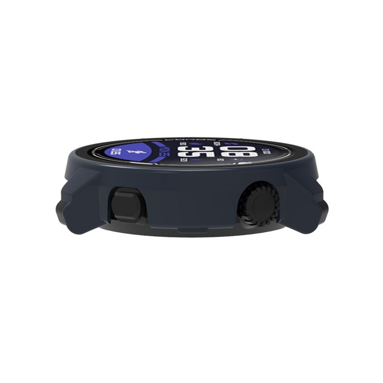 For Coros Pace 2 All Around Hard PC Watch Case with Built-in Tempered Glass Screen Protector - Transparent