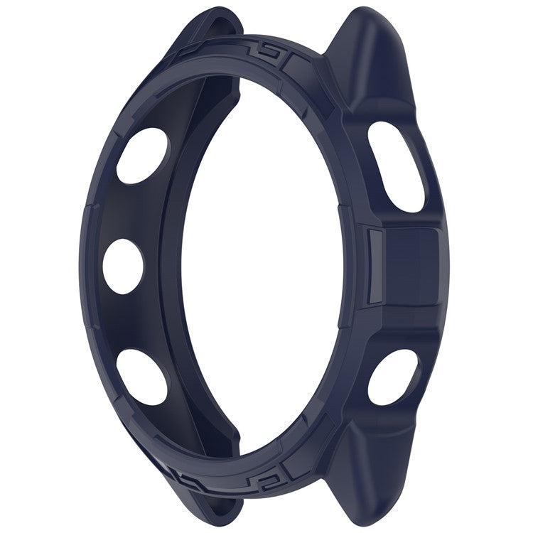 For Garmin Forerunner 265S Anti-collision Soft TPU Watch Case Anti-drop Protective Frame - Midnight Blue
