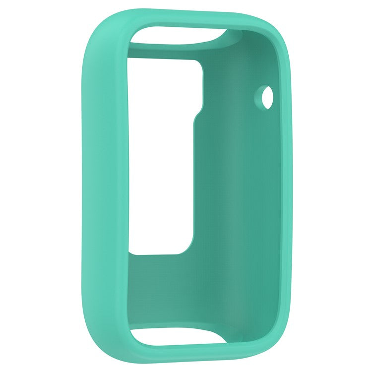 For Xiaomi Mi Band 7 Pro Silicone Case Smart Watch Protective Cover Half Hollow Watch Case - Light Green