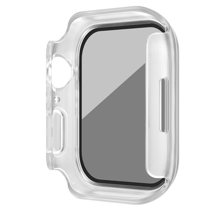 For Apple Watch Series 6 / 5 / 4 / SE / SE (2022) 40mm Matte PC Watch Case with Anti-spy Tempered Glass Film - Transparent