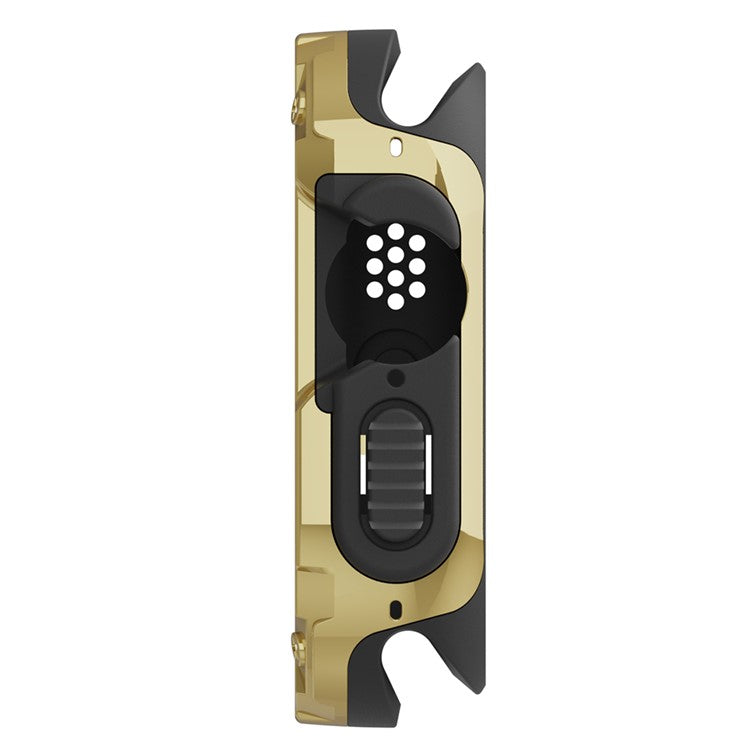 Watch Case for Apple Watch Series 9 / 8 7 41mm / 6 5 4 SE (2022) SE 40mm TPU+PC Shockproof Frame Cover - Gold