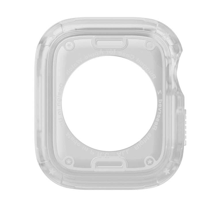For Apple Watch Series 6 5 4 SE SE (2022) 44mm / 9 / 8 / 7 45mm Watch Case TPU+PC Anti-drop Cover - Transparent