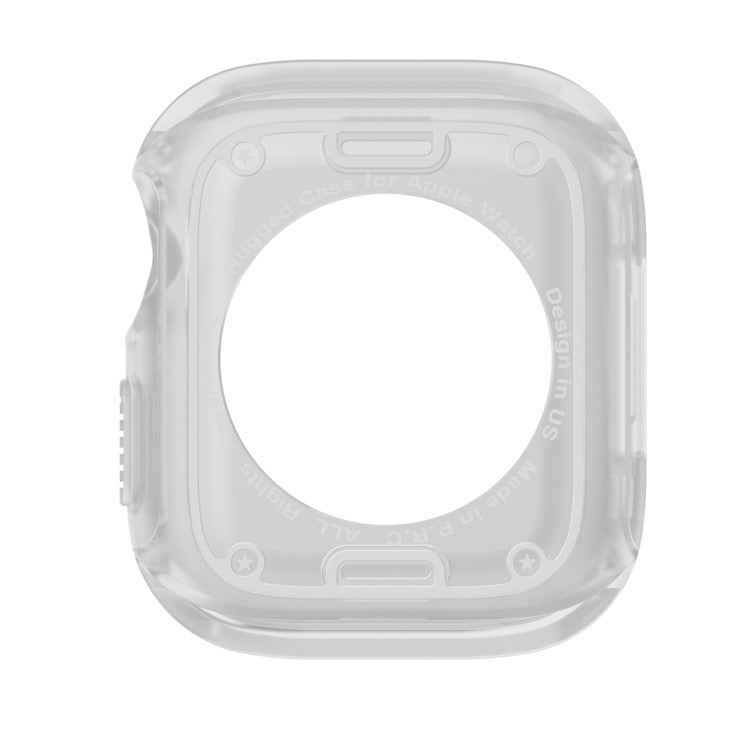 For Apple Watch Series 6 5 4 SE SE (2022) 44mm / 9 / 8 / 7 45mm Watch Case TPU+PC Anti-drop Cover - Transparent