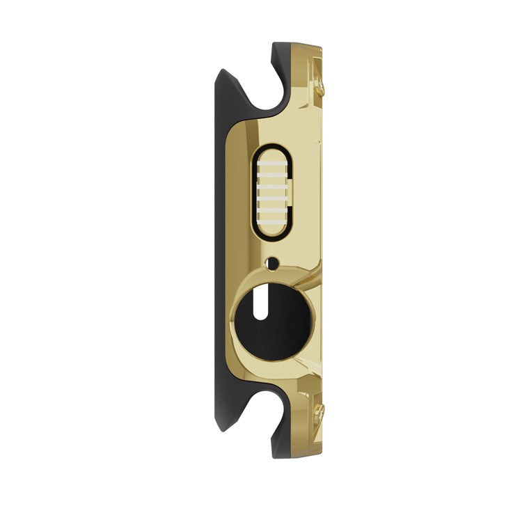 For Apple Watch Series 6 5 4 SE SE (2022) 44mm / 9 / 8 / 7 45mm Watch Case TPU+PC Anti-drop Cover - Gold