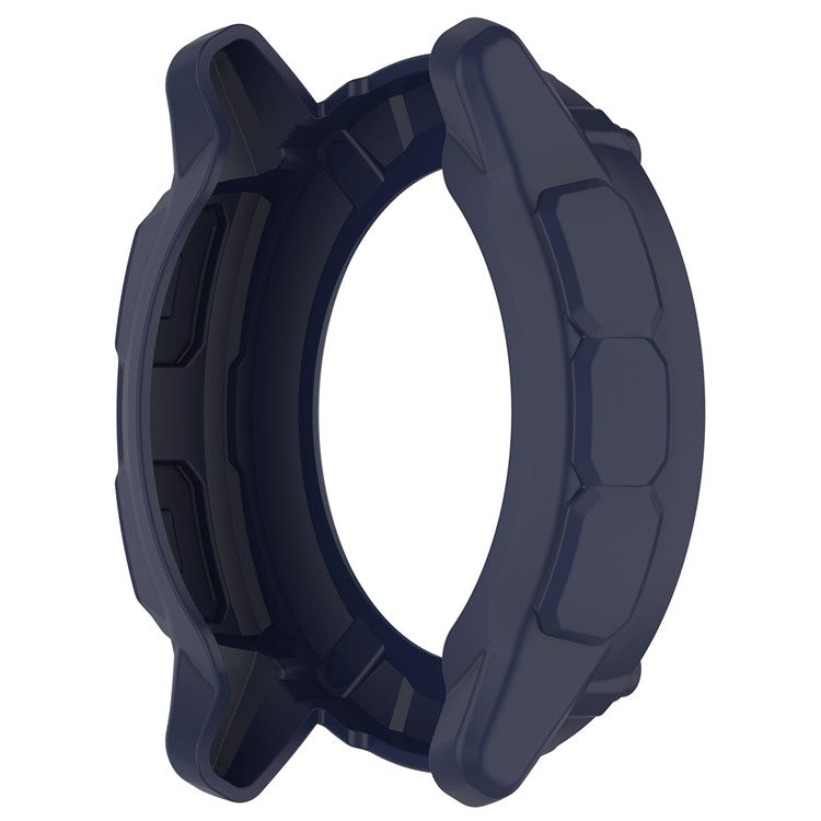 Anti-Fall TPU Hollow Cover for Garmin Instinct 2X Quick Release Sports Watch Case Cover - Midnight Blue