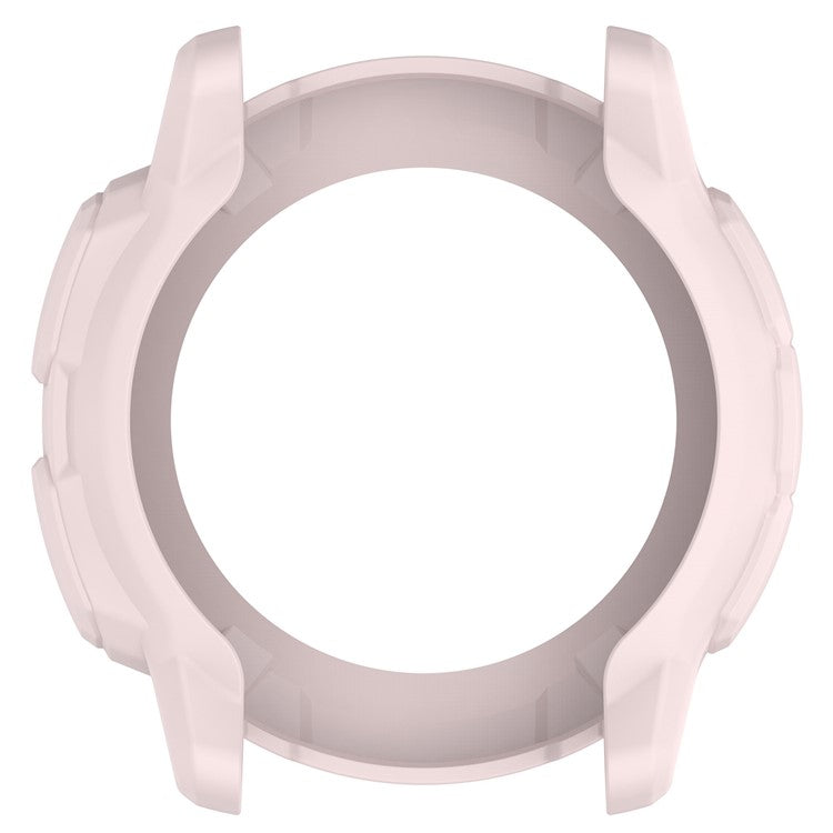 Anti-Fall TPU Hollow Cover for Garmin Instinct 2X Quick Release Sports Watch Case Cover - Light Pink