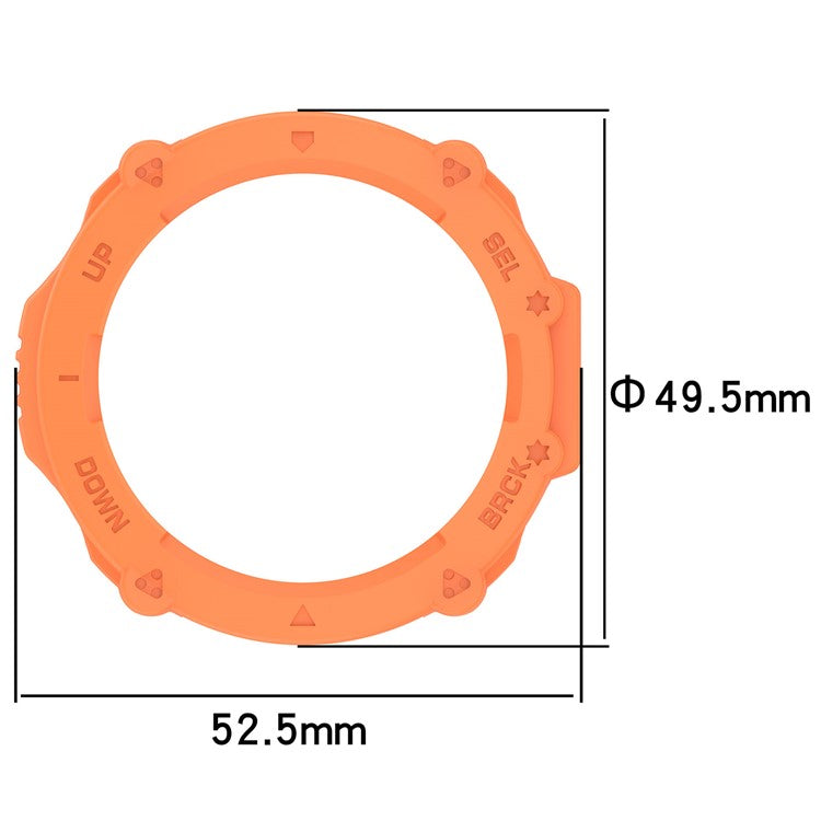 Anti-Scratch Watch Housing Case for Amazfit T-Rex Ultra A2142 TPU Cover Quick Release Hollow Case - Jungle Green