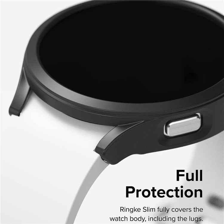 For Samsung Galaxy Watch6 Classic 47mm Rubberized PC Watch Case Ultra-Thin Protective Shell Frame - Midnight Blue