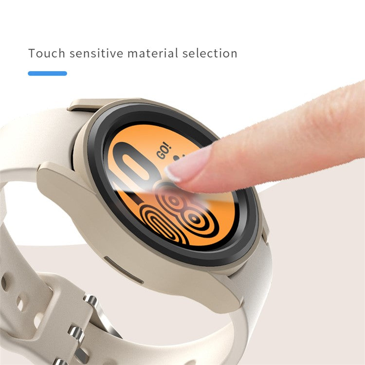 For Samsung Galaxy Watch6 40mm Anti-collision PC Hollow Protective Frame Matte Watch Case - Rose Gold