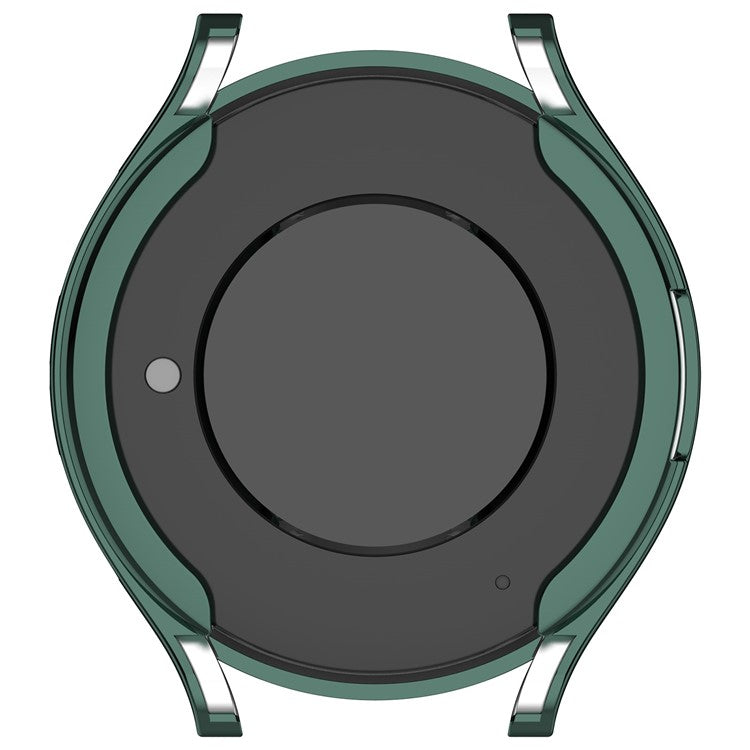 For Samsung Galaxy Watch6 44mm Full Coverage Electroplating Watch Protector TPU Watch Case - Green