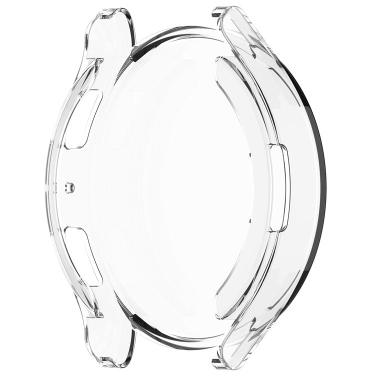For Samsung Galaxy Watch6 40mm Electroplating Watch Protector Full Coverage TPU Watch Case - Transparent