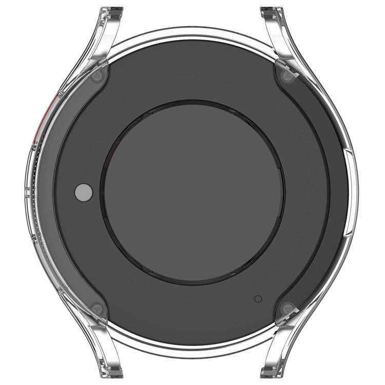 For Samsung Galaxy Watch6 40mm Electroplating Watch Protector Full Coverage TPU Watch Case - Transparent