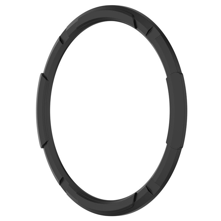 For Samsung Galaxy Watch6 Classic 43mm Soft TPU Shockproof Case Watch Frame Protector with Bezel Ring - Black