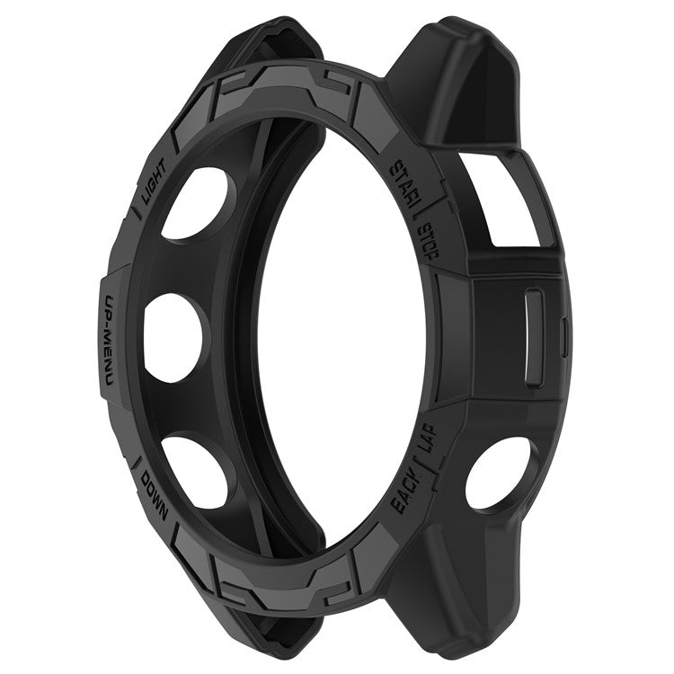 TPU Watch Case for Garmin epix Pro (Gen 2) 47mm / Fenix 7 Pro / Fenix 7 , Anti-Scratch Hollow Protective Cover - Black