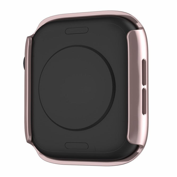 Watch Case for Apple Watch Series 4 / 5 / 6 / SE / SE (2022) 44mm , IP68 Waterproof Hard PC Cover with Tempered Glass Film - Rose Gold
