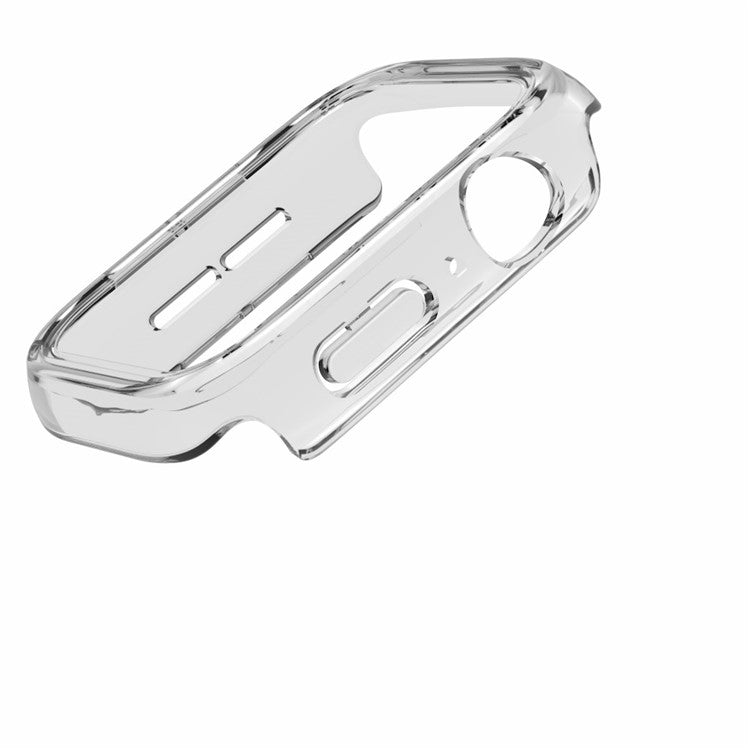 For Apple Watch Series 4 / 5 / 6 / SE / SE (2022) 40mm IP68 Waterproof Watch Case PC Frame Cover with Tempered Glass Film - Transparent