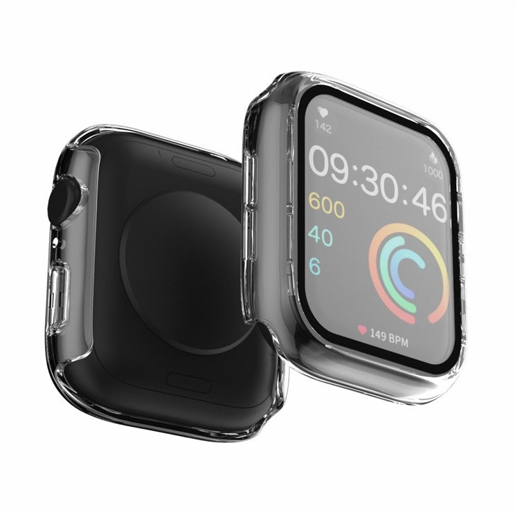 For Apple Watch Series 4 / 5 / 6 / SE / SE (2022) 40mm IP68 Waterproof Watch Case PC Frame Cover with Tempered Glass Film - Transparent
