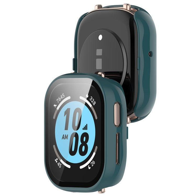 Smart Watch Case for Honor Watch 4 TMA-L19 Hard PC Case with Tempered Glass Screen Protector - Green