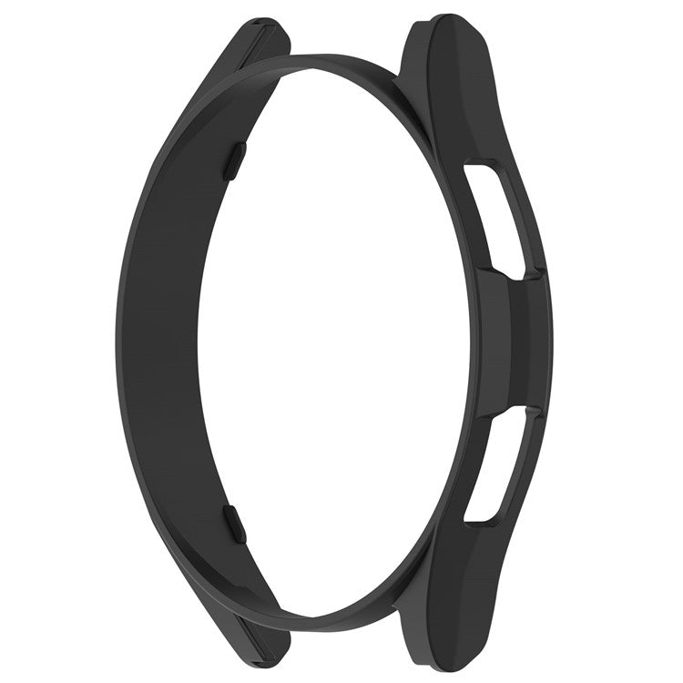 For Samsung Galaxy Watch6 Classic 43mm Hard PC Case Hollowed-out Half Wrapped Protective Cover - Black