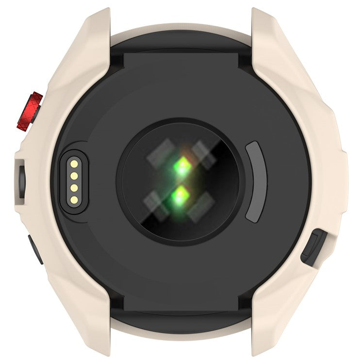 For Garmin Approach S70 42mm Rugged TPU Watch Case Shockproof Hollow Frame Cover - Starlight