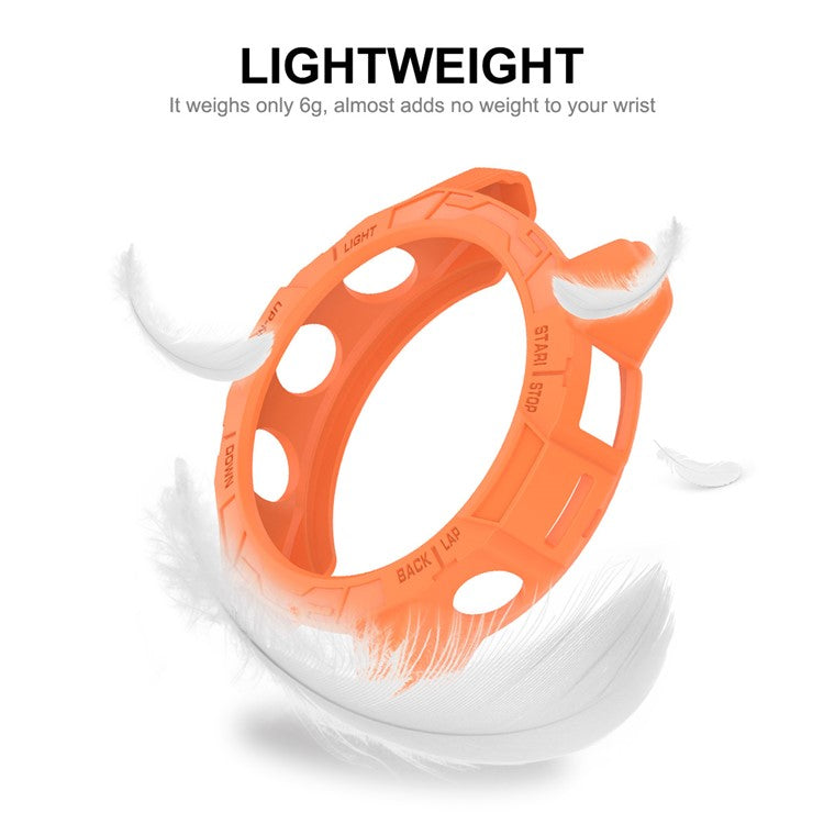 ENKAY HAT PRINCE For Garmin epix Pro 51mm / Fenix 7X / 7X Pro Drop-Proof Hollow Case Sports Watch TPU Case Cover - Orange