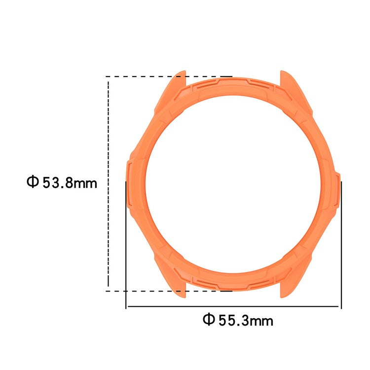 ENKAY HAT PRINCE For Garmin epix Pro 51mm / Fenix 7X / 7X Pro Drop-Proof Hollow Case Sports Watch TPU Case Cover - Orange