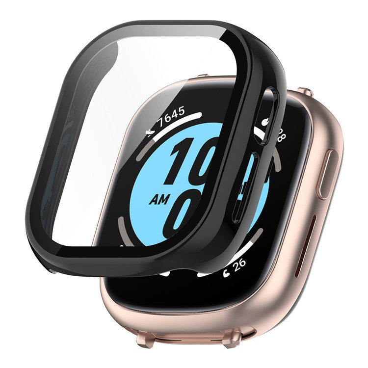 ENKAY HAT PRINCE For Honor Watch 4 Integrate Hard PC Case Cover with Tempered Glass Screen Protector - Black