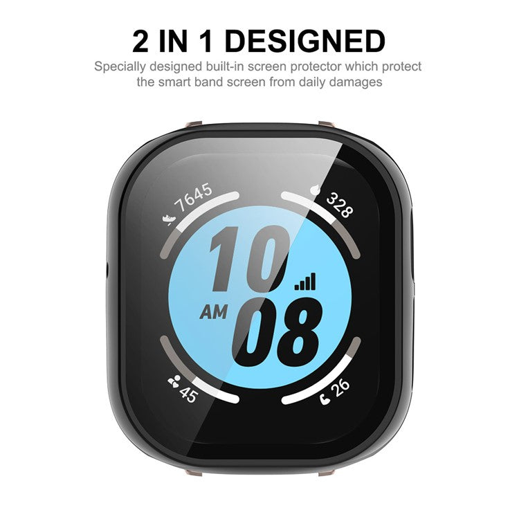 ENKAY HAT PRINCE For Honor Watch 4 Integrate Hard PC Case Cover with Tempered Glass Screen Protector - Transparent