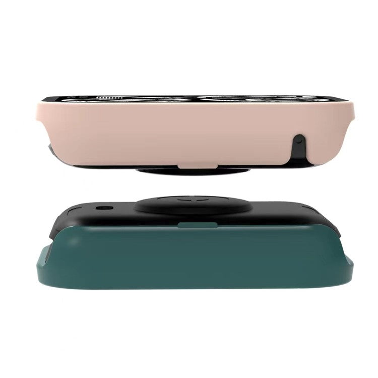 For Xiaomi Smart Band 8 Pro Hard PC Protective Watch Frame Case with Tempered Glass Screen Protector - Green