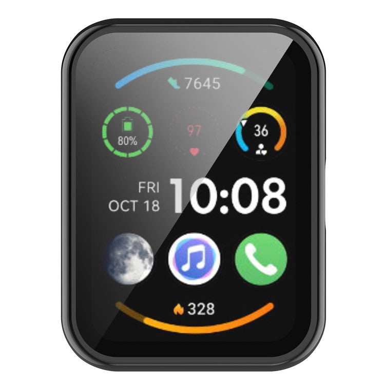 PC Watch Case with HD Screen Protector for Huawei Watch Fit (TIA-B09 / TIA-B19) / Watch Fit Special Edition (B39) / Watch Fit New - Black
