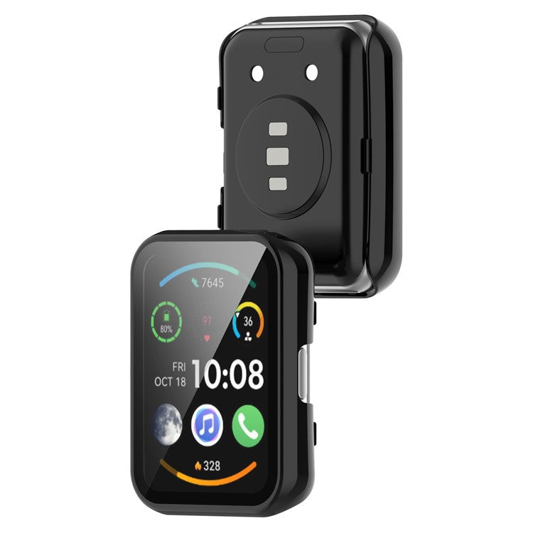 PC Watch Case with HD Screen Protector for Huawei Watch Fit (TIA-B09 / TIA-B19) / Watch Fit Special Edition (B39) / Watch Fit New - Black