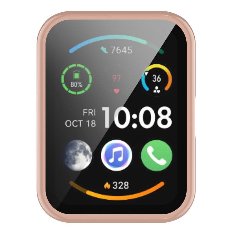 PC Watch Case with HD Screen Protector for Huawei Watch Fit (TIA-B09 / TIA-B19) / Watch Fit Special Edition (B39) / Watch Fit New - Pink