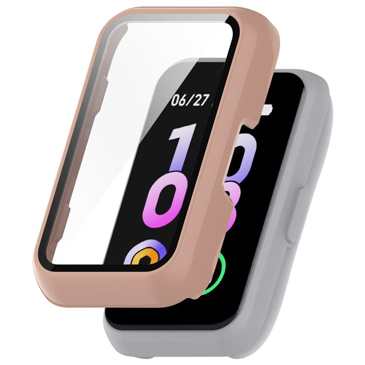 For Keep B4 Lite Hard PC Protective Case Watch Cover with Built-in Tempered Glass Screen Protector - Pink