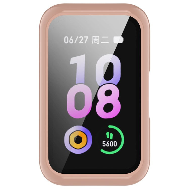 For Keep B4 Lite Hard PC Protective Case Watch Cover with Built-in Tempered Glass Screen Protector - Pink