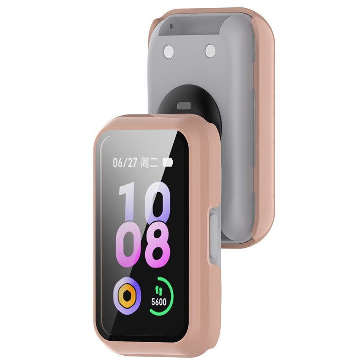 For Keep B4 Lite Hard PC Protective Case Watch Cover with Built-in Tempered Glass Screen Protector - Pink